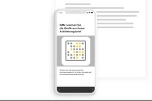 Mobile Device mit Abbildung des TAN-Verfahrens