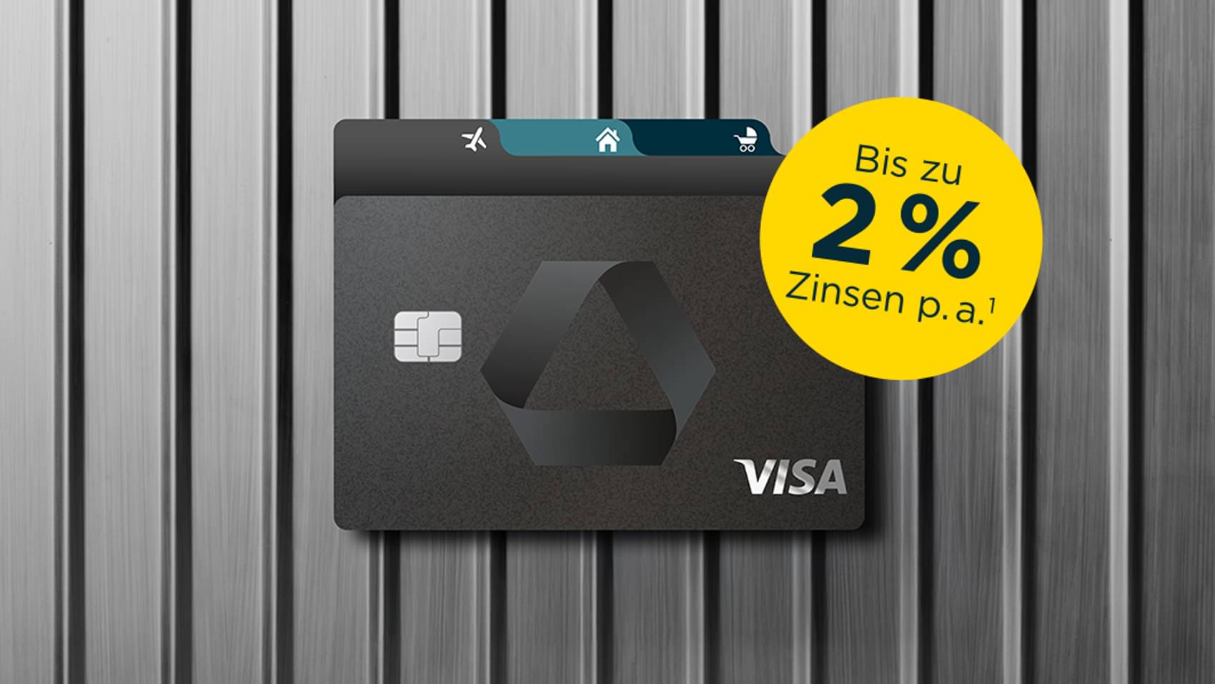 Premiumkonto-Karte mit Pockets und 2% Zinsen