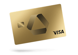 Abbildung einer goldenen Commerzbank GoldKreditkarte von Visa