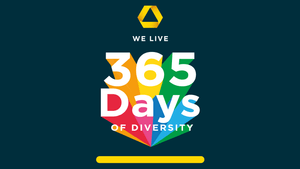 Logo of Commerzbank we live 365 days of Diversity