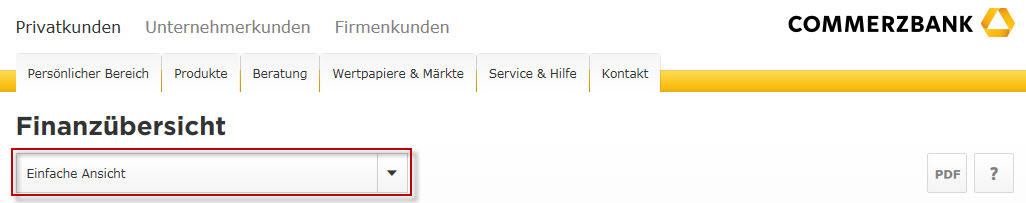 Help For Finance Overview Commerzbank